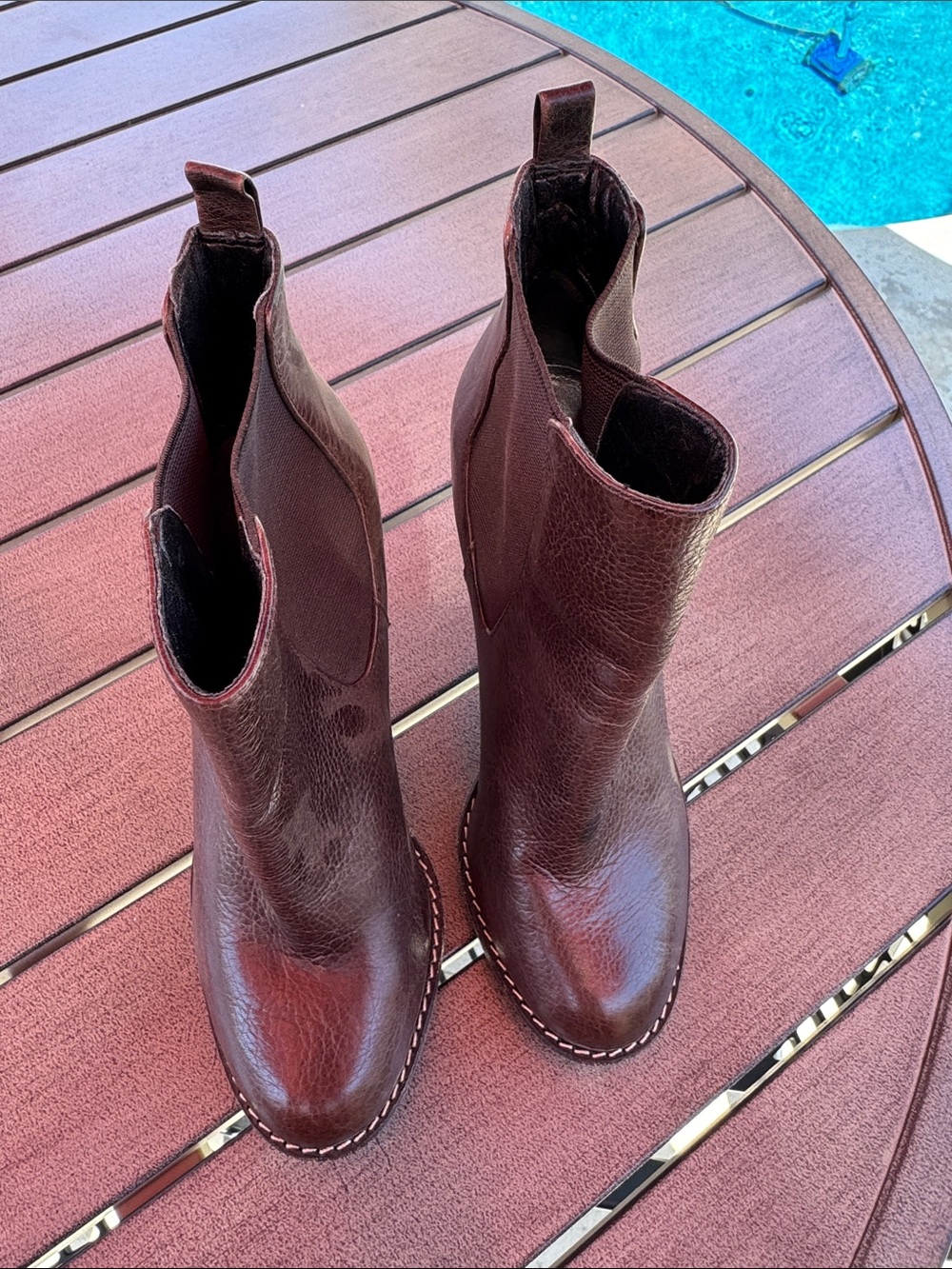 Women's Brown Leather Ankle Boots - Classic Chelsea Style